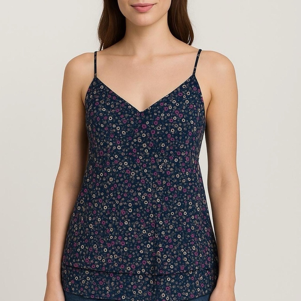 🌸 American Eagle Floral Chiffon Cami Top (Size Small)